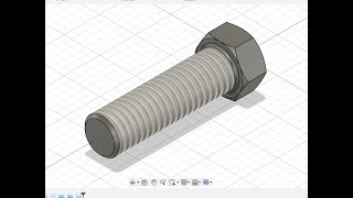 Simplest Method to Create a Bolt using AddIns available in Fusion 360 [upl. by Artcele]