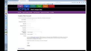 ICPSR Part 1 Creating an ICPSR Account [upl. by Letsirc769]