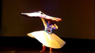 Amazing Tanoura Dance of Egypt  Arabian Whirling Folk Dance [upl. by Einahpats]