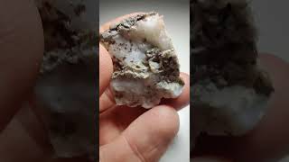 Scheelite Powellite on Quartz Arizona [upl. by Dode]