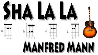 Sha La La Manfred Mann Guitar Eazy Chords The Shirelles [upl. by Burta79]