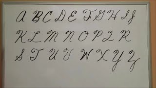 How to Write Cursive Capital Letters  Uppercase Letters  American Handwriting [upl. by Dranal]