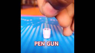 Crazy experiment hack  pen gun lifehacks trendingshorts viralshorts ytshorts [upl. by Noiramed851]