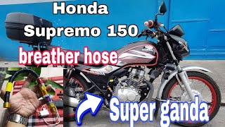 HONDA SUPREMO 150 NICE TO CONVERT BREATHER HOSE SUPER GANDA✌️😘 [upl. by Lav673]