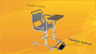 EZ800 MULTIFUNCTIONAL TRANSFER CHAIR [upl. by Elohcin]