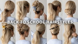 10 CUTE BACK TO SCHOOL HAIRSTYLES 2024 ❤️ [upl. by Hajan]