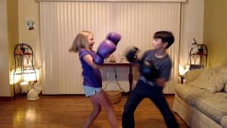 quotKids BOXINGquot Girl vs Girl  Skyler Vs Akai [upl. by Newmann]