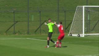 WOW U18s goalkeeper Dimitar Mitov scores from his own sixyard box [upl. by Alarise]