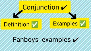 conjunction definition definition Fanboys examples✔️ [upl. by Attolrac5]