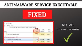 Solved Antimalware Service Executable High Disk Usage Windows 10 2023 [upl. by Irat]