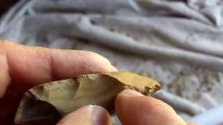 309  Nodena Arrowhead Flintknapping Part 13 Thinning and Shaping Rough Biface [upl. by Kama432]