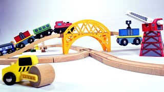 Wooden Trains for Toddlers  TOY FACTORY [upl. by Luisa]