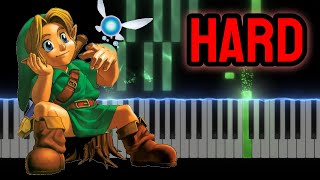 Kokiri Forest Piano Tutorial HARD [upl. by Htiaf]