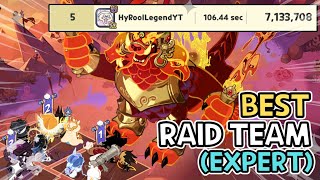 AVATAR OF RUIN BEST Raid Team for New Beast Raid Expert [upl. by Aronson]