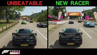 Forza Horizon 4  UNBEATABLE Vs NEW RACER Drivatar Difficulty Comparison [upl. by Tnilc705]