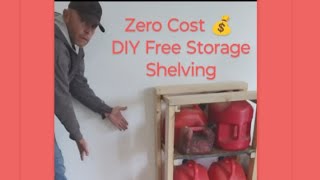 DIY Storage Shelving for little to no cost [upl. by Adriel]