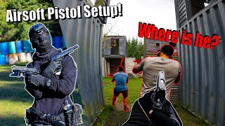 The Best Airsoft CQB Pistol Setup ►Aggressive Gameplay [upl. by Bridgid]