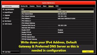 HIKVISION NVRDVR NETWORK SETUP [upl. by Bent]