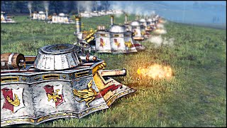 152 STEAM TANKS MASSIVE BATTLE  Total War WARHAMMER Gameplay [upl. by Schell]