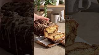 making cozy cinnamon streusel bread 🍂✨ baking [upl. by Icyak]