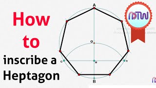 Inscribing Heptagon inside a circle [upl. by Ahsitil]