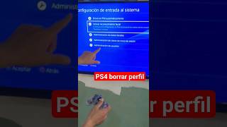 Cómo borrar perfil en PS4 parte 1 [upl. by Leahcir837]