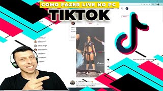 Como fazer live no tiktok pelo PC 2023 [upl. by Lebasile345]