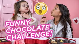 Jessalyn Grace amp Gia Pinks Chocolate Taste Challenge FUNNY  Petite n Pretty [upl. by Chelton]