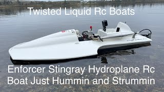 Enforcer Stingray Hydroplane Rc Boat Just Hummin and Strummin [upl. by Woo960]