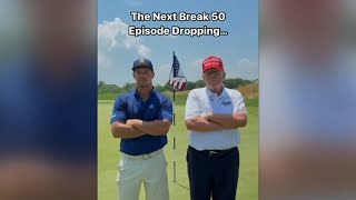 Donald Trump and Bryson Dechambeau film golf challenge [upl. by Tolecnal530]