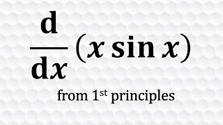 Derivative of xsinx from first principles [upl. by Marney]