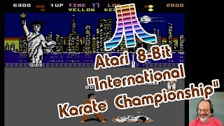 Atari 8Bit Game Play International Karate Championship [upl. by Anilag]