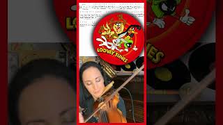 Violin Tutorial Looney Tunes Theme Song ANYONE Can Play [upl. by Armelda]