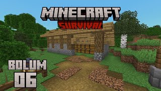 SANDIK DEPOSU ve MALZEME TAŞIYICILIĞI┇Minecraft Survival ▹Bölüm 06 [upl. by Cazzie]