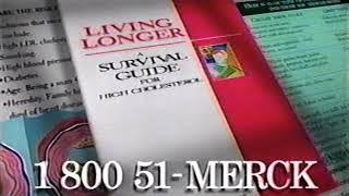 Merck Commercial 1998 Pharmaceutical Company High Cholesterol Living Longer Survival Guide [upl. by Persas]