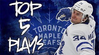 Top 5 Toronto Maple Leafs Plays Of The Year  2021 Edition [upl. by Golightly]