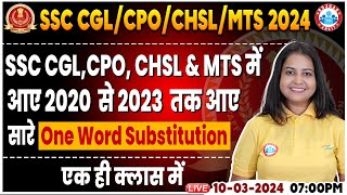 SSC CGL amp CHSL 2024 CHSL English Class One Word Substitution PYQs Foundation Batch CGL English [upl. by Soluk]