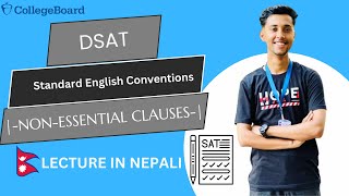 NONESSENTIAL CLAUSES SAT ENGLISH COMPLETE LESSON IN NEPALI  STANDARD ENGLISH CONVENTIONS [upl. by Ffoeg]