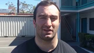 Gassiev in LA quotNo animosity toward Usyk Let the best man win boxing [upl. by Ahtiekal]