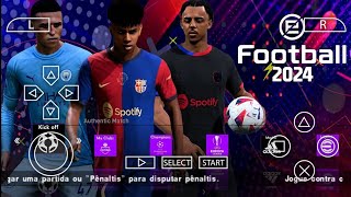 PES 2024 NEW PPSSPP UPDATE LITE How To Install PS 5 Camera [upl. by Sonni640]