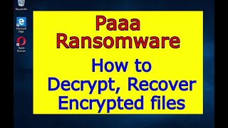 Paaa virus ransomware How to decrypt Paaa files Paaa File Recovery Guide [upl. by Alliscirp]