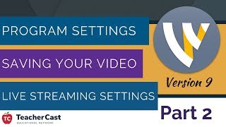 How to setup Telestream Wirecast Version 9 An Introduction Part 2 [upl. by Sirromal335]