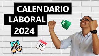 Calendario laboral 2024 en Excel [upl. by Nesyt]