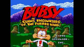 Gameplay  2216 Bubsy in Claws Encounters of the Furred Kind Super Nintendo  41 [upl. by Anayk]