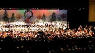 WVHS quotA Christmas Festivalquot at Prism 2012 All band choirs and orchestra [upl. by Pegeen]