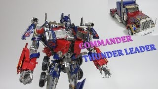 【TF非正規玩具レビュー】 海外の変形玩具 Black Apple COMMANDER THUNDER LEADER  Part 1 ／ aka Optimus Prime [upl. by Julianne]