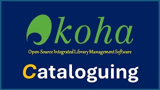 2 Cataloguing in Koha 231102 catalogue koha ubuntu library [upl. by Ewart500]