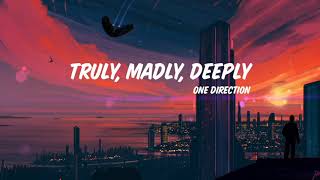 Truly Madly Deeply  One Direction Lyrics [upl. by Salter10]