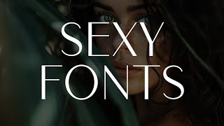 12 Sexy Fonts to Make Your Projects Pop [upl. by Hcaz]