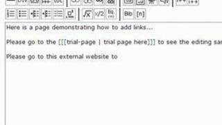 Wikidot  How to Add Links [upl. by Ostler219]